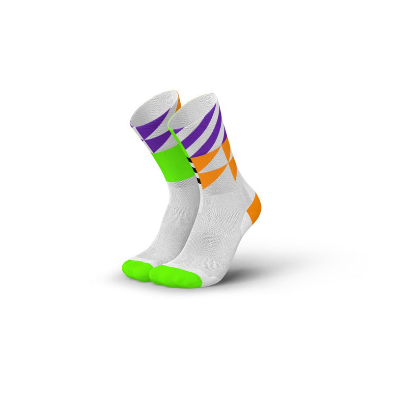 INCYLENCE Elements Ultralight High Cut Running Socks 跑步襪 Orange Green