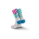 INCYLENCE Elements Ultralight High Cut Running Socks 跑步襪 White Blue Pink