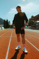 INCYLENCE Waves Ultralight High Cut Running Socks Electric