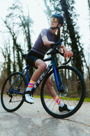 INCYLENCE Waves Ultralight High Cut Running Socks Electric