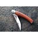 Opinel No. 10 Folding Slim Knife Padoukwood Handle 10號幼身紫檀木摺刀