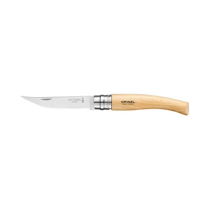 Opinel No. 8 Folding Slim Knife Beechwood Handle 幼身櫸木摺刀