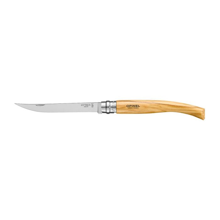 Opinel No. 12 Folding Slim Knife Olivewood Handle 12號幼身橄欖木摺刀