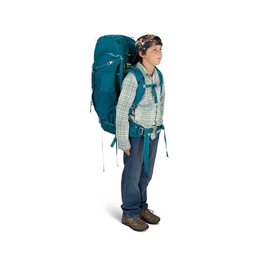 Osprey Ace 50 Kids' Backpack (2025 New Version) BLUE SPIKEMOSS/ DEEP PEYTO