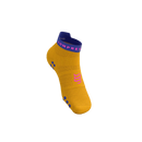Compressport Pro Racing Socks v4.0 Run Low Saffron/Dazz Blue