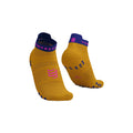 Compressport Pro Racing Socks v4.0 Run Low Saffron/Dazz Blue