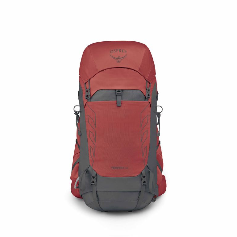 Osprey Tempest™ 44 Backpack (2025 New Version)   RED PAMPASS/ 
COAL GREY