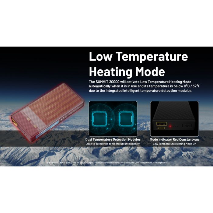Nitecore SUMMIT 20000 耐寒(-40°C)超輕碳纖移動電源