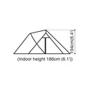 Snow Peak Alpha Breeze SD-480-IV-US 寢室帳 (美版象牙白)