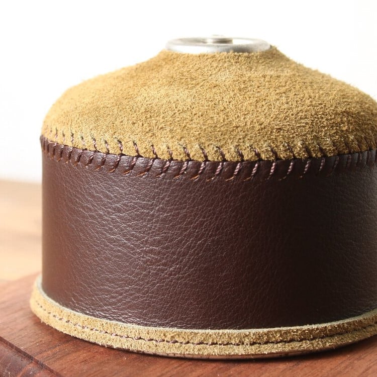 What Will Be Will Be Handmade Suede Leather/Leather Gas Canister Cover 230ml 麖皮併真皮氣罐套
