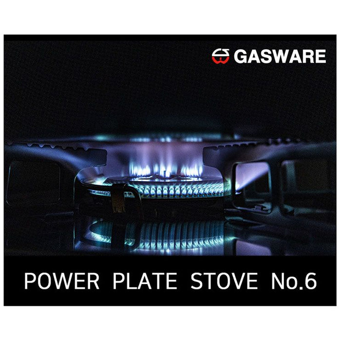 IGTガスコンロ黒 GASWARE POWER PLATE STOVE No.6 Gasware Power Plate Stove No.6