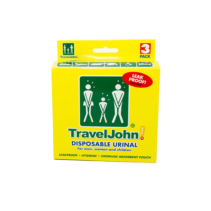 TravelJohn Disposable Urinal - 3-Pack 攜帶式防溢尿袋(3個裝)