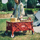 Coleman Outdoor Wagon Wood Roll Table 戶外露營摺疊手拉車木桌板