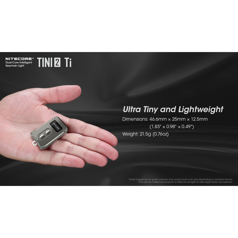 Nitecore TINI2 Ti Titanium Keychain Flashlight