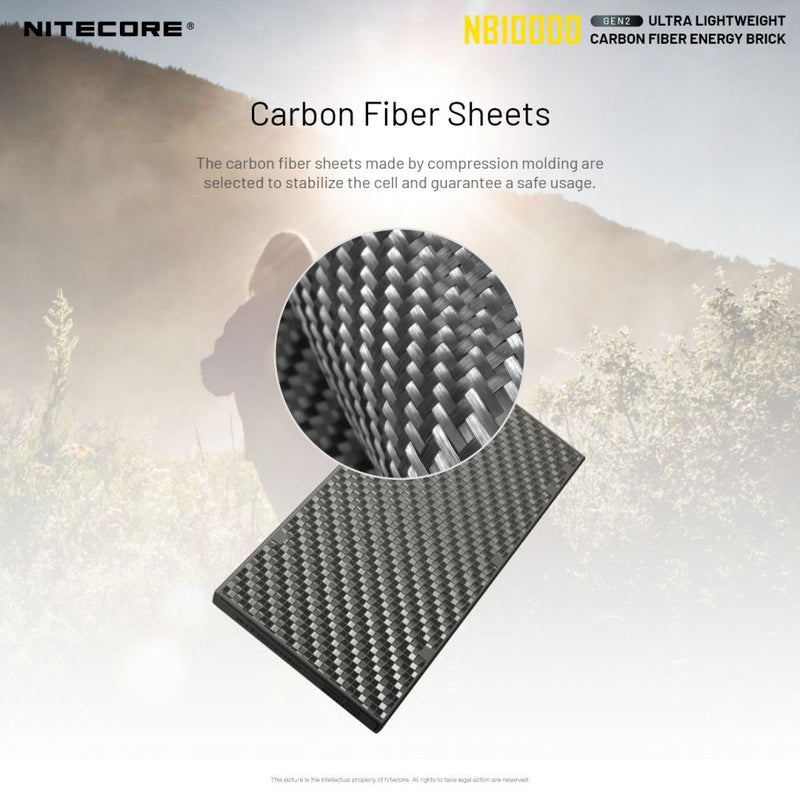 Nitecore NB10000 Gen2 Ultralight Carbon Power Bank 超輕碳纖行動電源(二代)