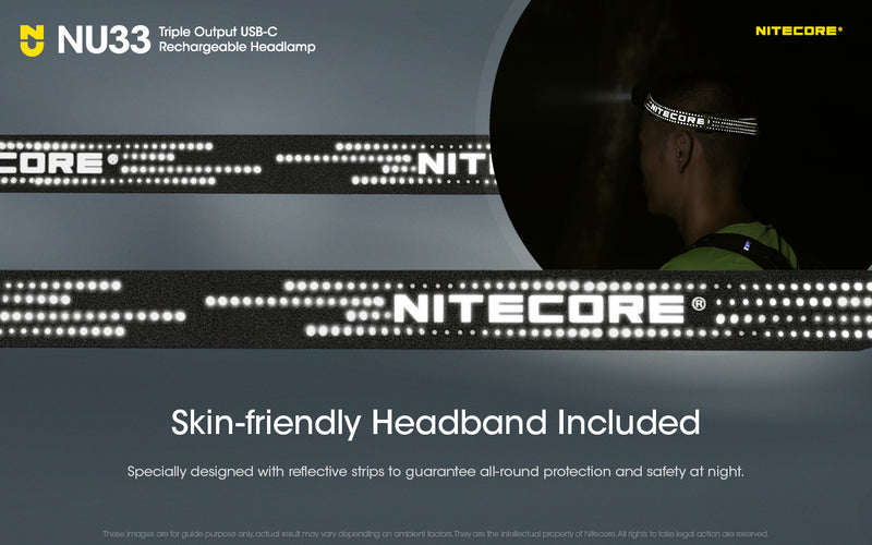 Nitecore NU33 Triple Output USB-C Rechargeable Headlamp 充電頭燈