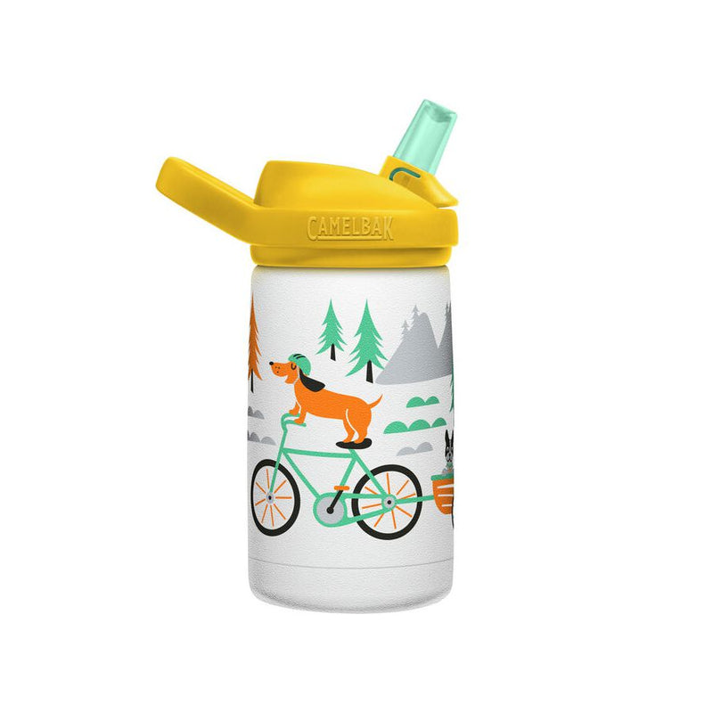 CamelBak Eddy®+ Kids Vacuum Insulated Stainless Steel Steel Water Bottle 小童不鏽鋼真空保溫吸管水樽 Biking Dogs