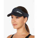 2XU Run Visor UQ5686F-MDNWHT-OSFA