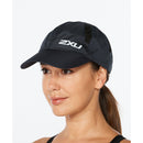2XU Run CAP UQ5685F-BLKBLK-OSFA