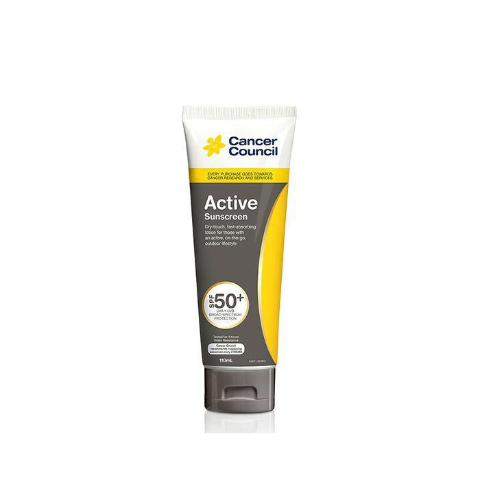 Cancer Council Australia 澳洲防癌協會 Active Dry Touch Sunscreen 無油清爽防曬乳 SPF50+ 110ml