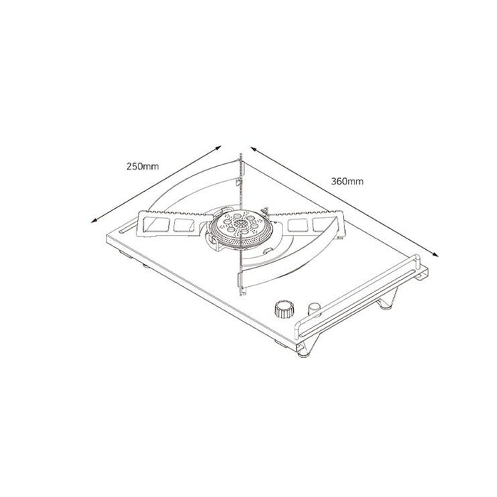 Gasware Power Plate Stove No.6