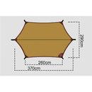 LUXE Tarp 370s 銀底天幕