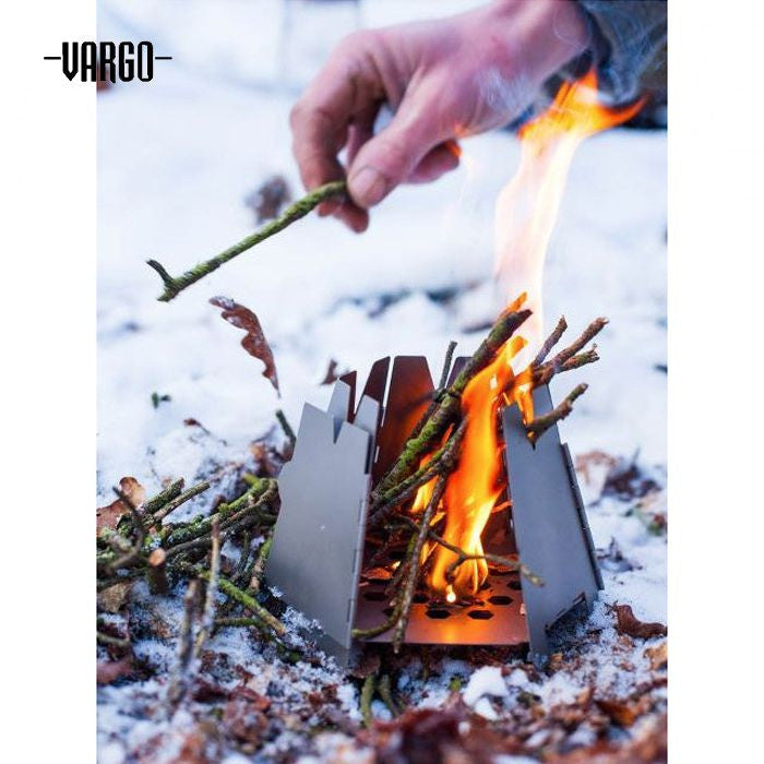 VARGO Titanium Hexagon Wood Stove T-415
