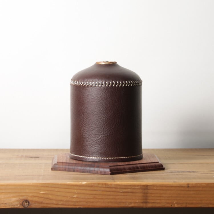 What Will Be Will Be Handmade Leather Gas Canister Cover 450ml 真皮氣罐套