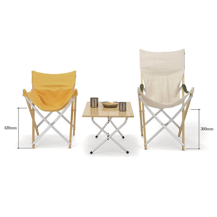 Snow Peak Take! Bamboo Chair Long 竹材摺椅(加高米色) LV-086