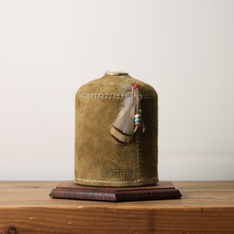 What Will Be Will Be Handmade Suede Leather Gas Canister Cover 450ml 麖皮氣罐套