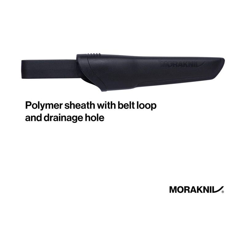 Morakniv Bushcraft BlackBlade™ (C) Knife 碳鋼黑刃直刀 12490