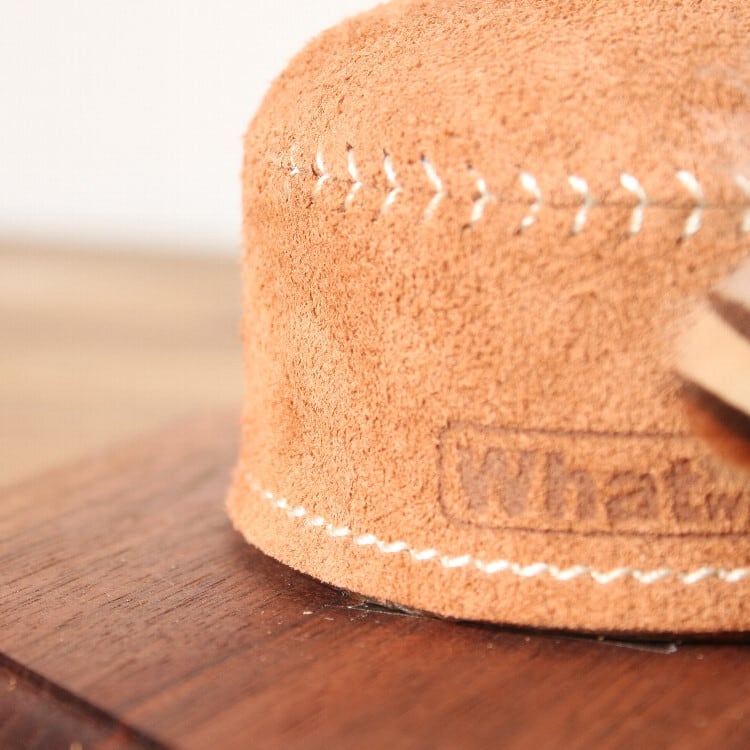 What Will Be Will Be Handmade Suede Leather Gas Canister Cover 110ml 麖皮氣罐套