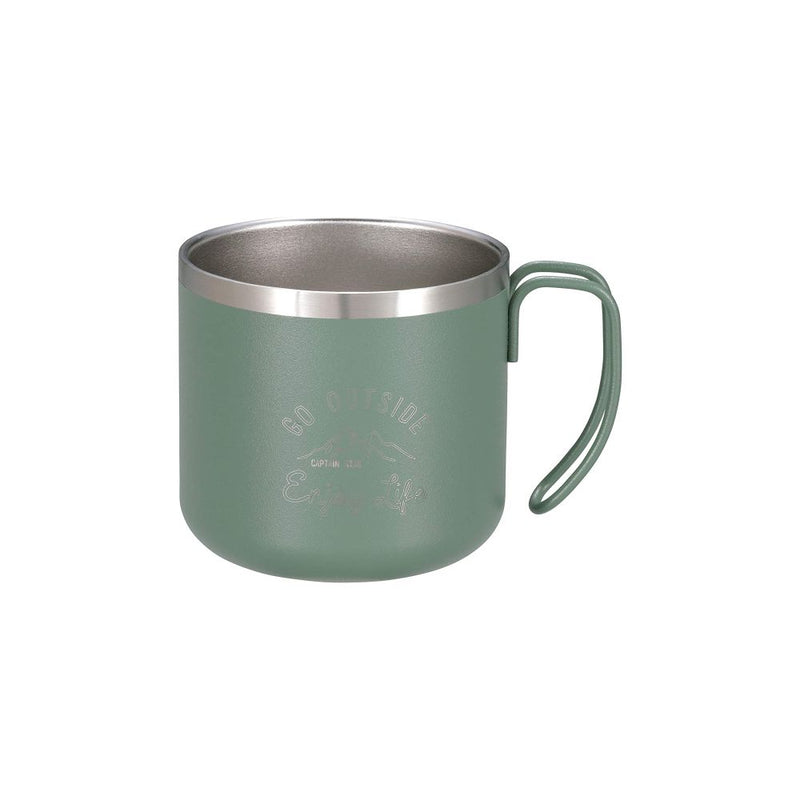 Captain Stag Double Wall Stainless Steel Mug Black 不鏽鋼真空保溫杯