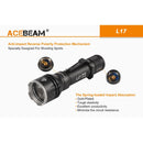 ACEBeam L17 Flashlight with Battery 充電手電筒