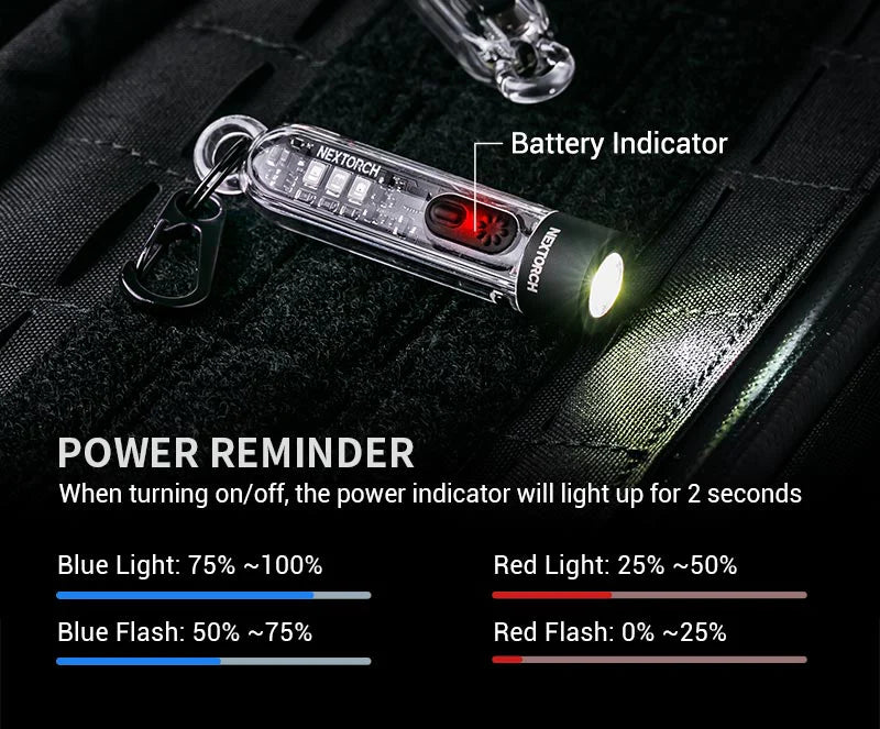 NEXTORCH K40 Multi-light Source Keychain Flashlight 多光源匙扣燈