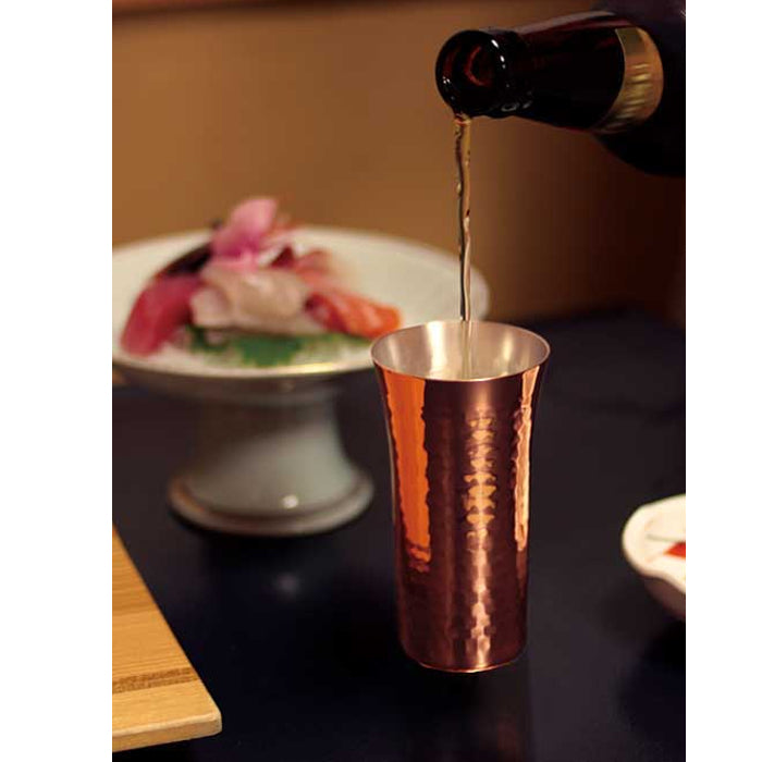 食楽工房純銅製啤酒杯兩個裝連木盒CNE-926