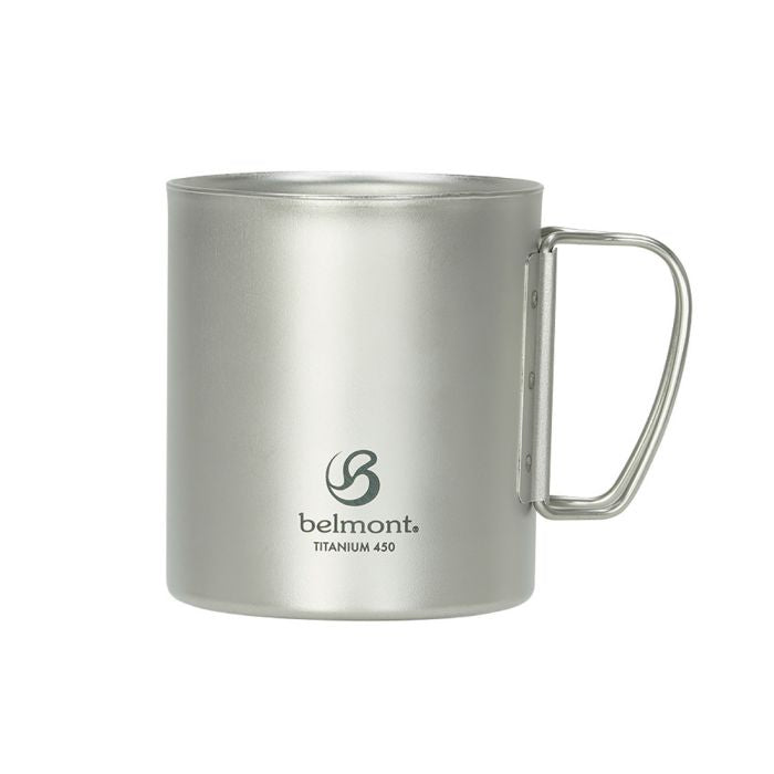belmont Titanium Double-walled Mug 450ml BM-502 雙層摺柄鈦杯