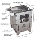 Bushcraft Essentials Bushbox LF Titanium Outdoor Stove 鈦金屬柴火爐