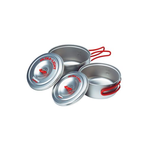 EVERNEW Ultra Light Titanium Pot Set S 0.6L & 0.9L ECA535