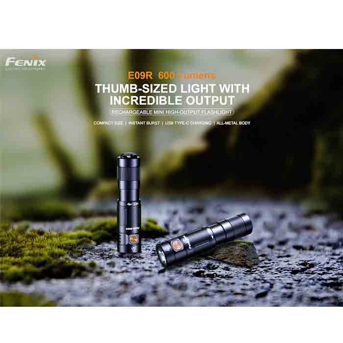 Fenix E09R Rechargeable Keychain Flashlight