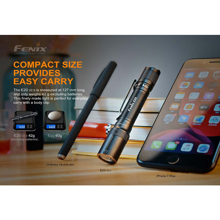 Fenix E20 V2.0 AA 350 Lumens Flashlight