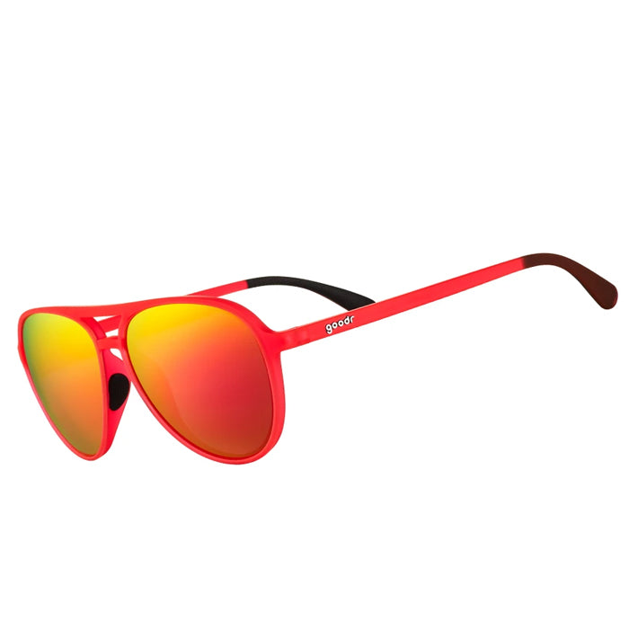 Goodr Sports Sunglasses MACH Gs - Captain Blunt's Red-Eye 
