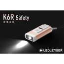 LEDLENSER K6R Safety 400 Lumens USB Rechargeable Keychain Light