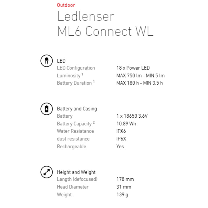 LEDLENSER ML6 Connect WL 