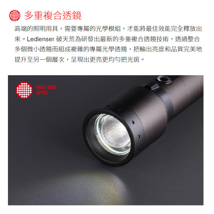 LEDLENSER P6R Signature 1400 Lumens Rechargeable Flashlight