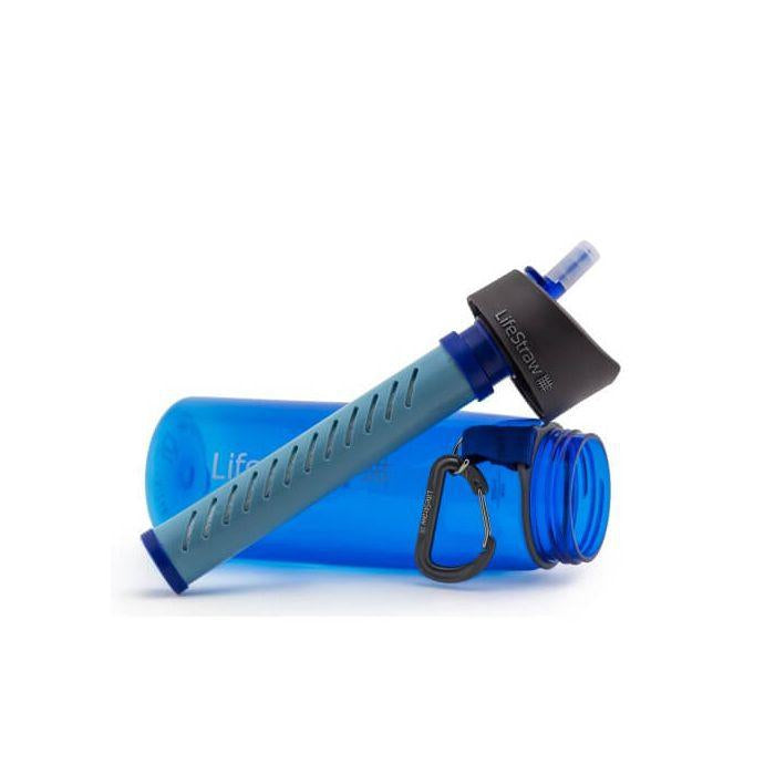 LifeStraw® GO 2 Stage Filtration Blue 戶外雙重過濾濾水樽 連天然活性碳膠囊 (藍色)