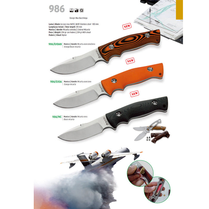 Maserin 986 Full Tang Stainless Knife 全龍骨式不鏽鋼直刀