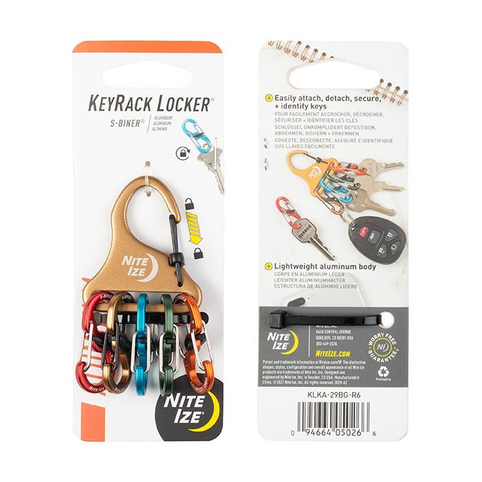 Nite Ize KeyRack Locker S-Biner Aluminum 