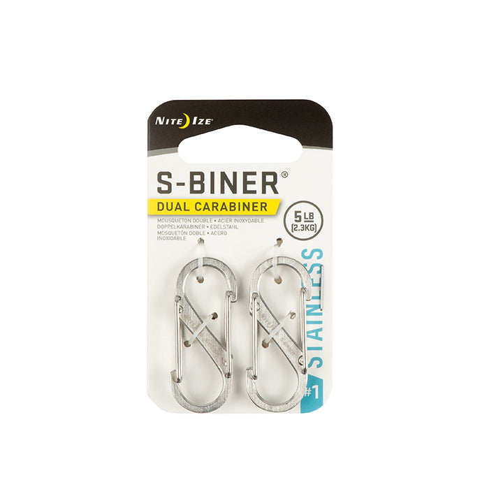 Nite Ize S-Biner® Dual Carabiner Stainless Steel (2pack) 8字不鏽鋼扣(兩個裝)