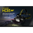 Nitecore HC65 V2 1750 Lumens USB-C Rechargeable Headlamp 1750流明USB-C充電頭燈